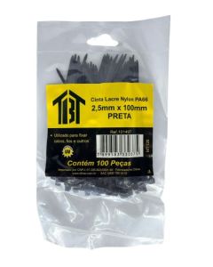 CINTA LACRE 4,6x350 PRETA NYLON PA66 TBT