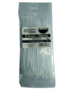 CINTA LACRE 2,5x100 BRANCA NYLON PA66 TBT