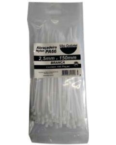 CINTA LACRE 4,6x400 BRANCA NYLON PA66 TBT