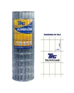 TELA GALV FOGO ALAMBRADO F1,9(50X100) 1,00x25m TAG