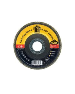 LIXA FLAP DISCO 4,5 CONICO OX ALUM GR 120 TBT