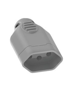 PINO FEMEA ILUMI 3P 20A CINZA 1422