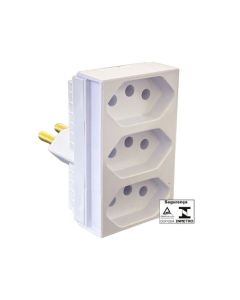 PINO 3 SAIDAS ILUMI MONOBLOCO 3P 20A BRANCO 12300