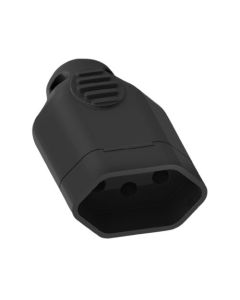 PINO FEMEA ILUMI 3P 10A PRETO 1432