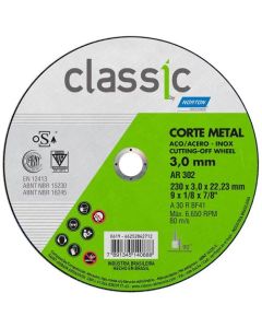 DISCO CORTE MET CLASSIC AR302 9(230x3,0x22) NORTON 