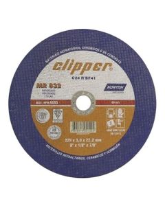 DISCO CORTE REFRATARIO CLIPPER MR832 9(230x3,0x22) NORTON 