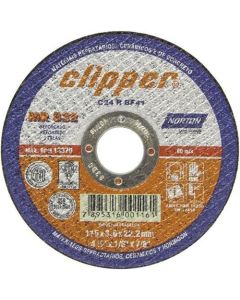 DISCO CORTE REFRATARIO CLIPPER MR832 4,5(115x3,0x22) NORTON 
