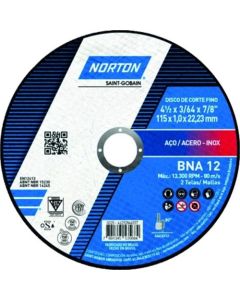 DISCO CORTE MET BNA12 7(180x1,6x22) NORTON 