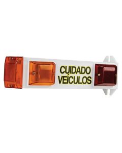 SINALIZADOR GARAGEM C/SONORO LED BIV BRANCO TECHNA