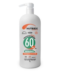 PROTETOR SOLAR FPS 60 C/ REPELENTE 1L NUTRIEX