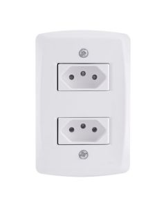 LUX TOMADA DUPLA 20A BR 57145066 TRAMONTINA