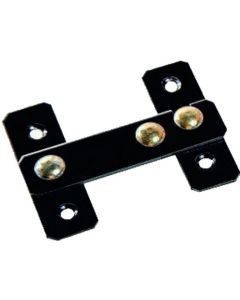 FECHO CHATO PRETO P/PORTA 70mm ROLDAMAX