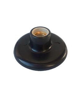 PLAFONIER BASE OPL C/PORC 100W PRETO