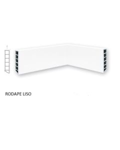 RODAPE 15x2,20 WPC BRANCO LISO MOLDURAMA