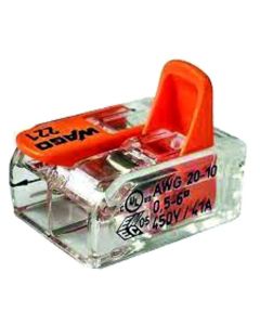 CONECTOR EMENDA 2 FIOS ATE 6,0mm (3PCS) 221-612 WAGO