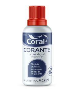 CORANTE CORAL 50ml VERMELHO