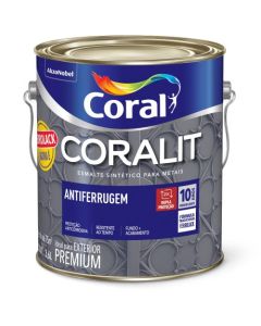 TINTA ESM CORALIT FERROLACK CINZA 3,6L