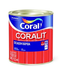 TINTA ESM CORALIT BRANCO PRETO 112,5ml AMOSTRA
