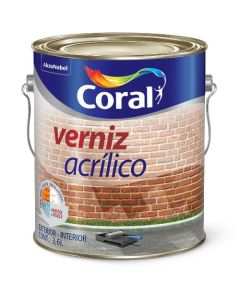 VERNIZ CORAL 3,6L ACRILICO INCOLOR