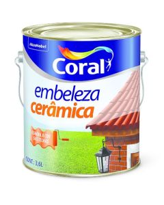 TINTA EMBELEZA CERAMICA CORAL 3,6L