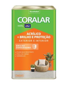 TINTA ACR BRILHO PROTECAO CORALAR SB BRANCO 18L
