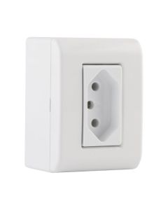 LIZFLEX CAIXA SOBREPOR TOMADA 10A BR 57304002 TRAMONTINA