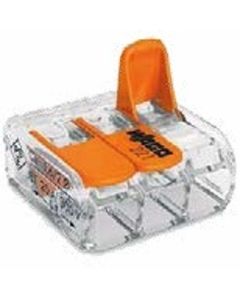 CONECTOR EMENDA 3 FIOS ATE 4,0mm 221-413 WAGO