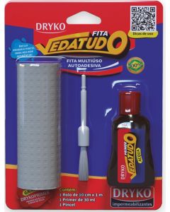 FITA VEDA TUDO CINZA 1,0m DRYKO