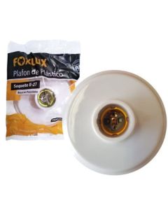 PLAFONIER BASE C/PORC 100W BRANCO FOXLUX