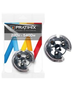 RESISTENCIA TIPO E ENERBRAS PLUS C/ SUPORTE 220Vx5400W PRATIMIX