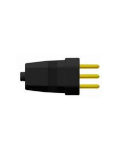 PINO MACHO ILUMI 3P 10A PRETO 1407PCT