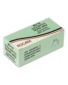 GRAMPO TAPECEIRO GALV 80/10 (4000 grampos) ROCAMA