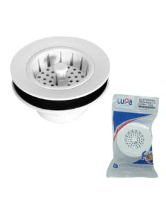 VALVULA PIA AMERICANA PLASTICA BRANCA 3.1/2 LUPA