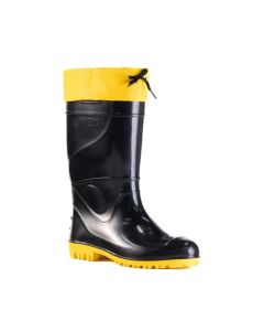 BOTA PVC AZUL/AM C LONGO C/FORRO 34/35 POLAINA INNPRO CA49855