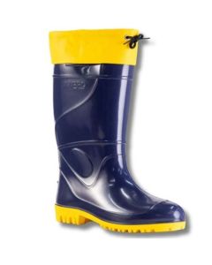 BOTA PVC AZUL/AM C LONGO C/FORRO 34/35 POLAINA INNPRO CA49855