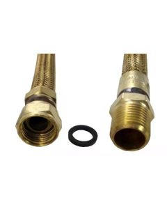 GAS LIG MALHA ALUM MxF 1/2 BSP 3/8x2,0m MULTIFLEX