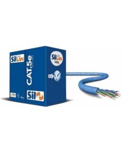 CABO LAN COBRE 305m AZUL CAT5E SIL