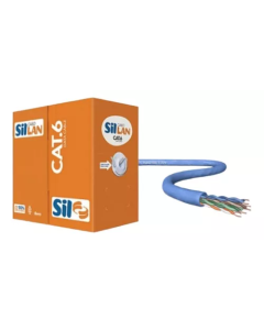 CABO LAN COBRE 305m AZUL CAT6 SIL