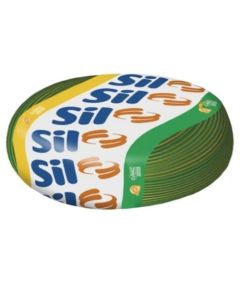 FIO CABO FLEX 750V  4,0mm VERDE/AMAR SIL(100m)