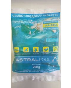 CLORO PISCINA ORGANICO TABLETE 200g ASTRALPOOL