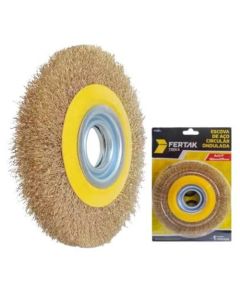 ESCOVA ACO LATONADO CIRC 6x1/2 FERTAK 2753