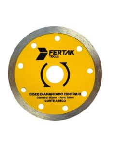 DISCO DIAMANTADO 110mm LISO FERTAK 2803