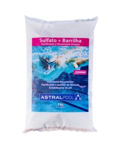 SULFATO+BARRILHA 2 EM 1 PISCINA ASTRALPOOL 2Kg