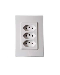 SLIM MONOBLOCO TOM TRIPLA ABNT 20A PT 861244