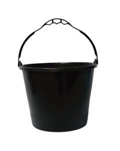 BALDE PEDREIRO PVC 12L PRETO CDK