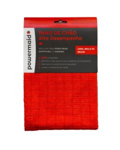 PANO CHAO ALTO DESEMPENHO 70cm x 50cm VERMELHO POWERMAID