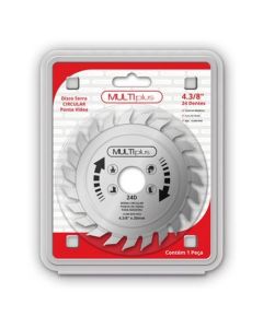 DISCO SERRA VIDEA 4 3/8 (24D-F20) MULTIPLUS