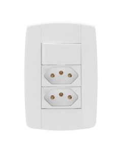 LEV TECLA 1(S) +TOM DUPLA ABNT 10A 4x2 87203