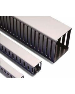 CANALETA CONDUTECK RANHURADA 80x50 CINZA CR8050