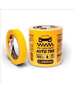 FITA CREPE AUTO 765 AMARELA ADELBRAS 18mmx40m